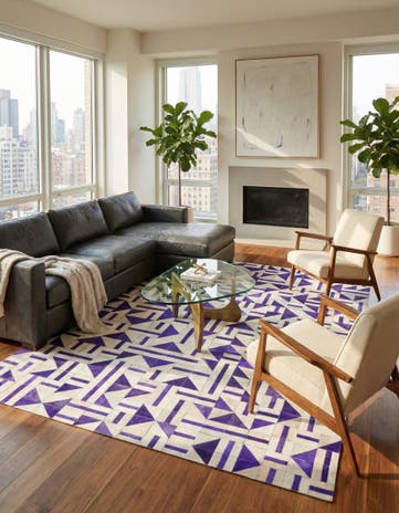 5' x 7' 10 Cowhide Rug
