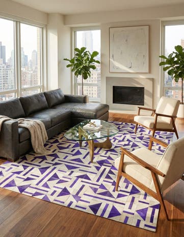 5' x 7' 10 Cowhide Rug