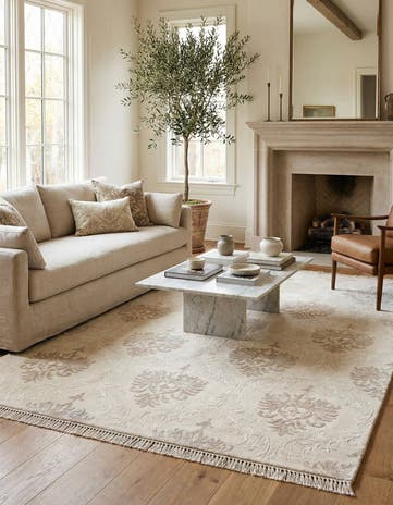 5' 7 x 8' Hand Knotted Darya Wool Rug