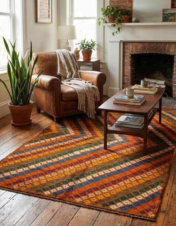 3' 9 x 6' Hand Knotted Balouch Wool Rug