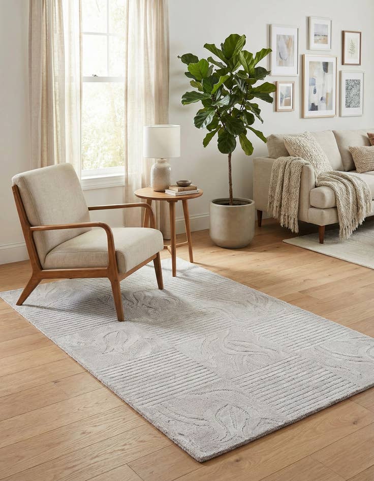 Detail image of 2' 8 x 4' 10  Hand Knotted Darya Wool Rug