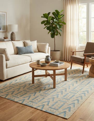 5' x 6' 6 Hand Woven Kilim Modern Wool Rug