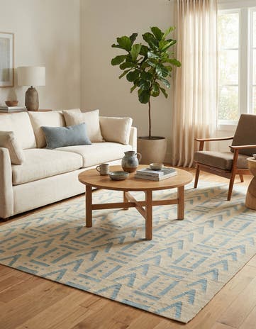 5' x 6' 6 Hand Woven Kilim Modern Wool Rug