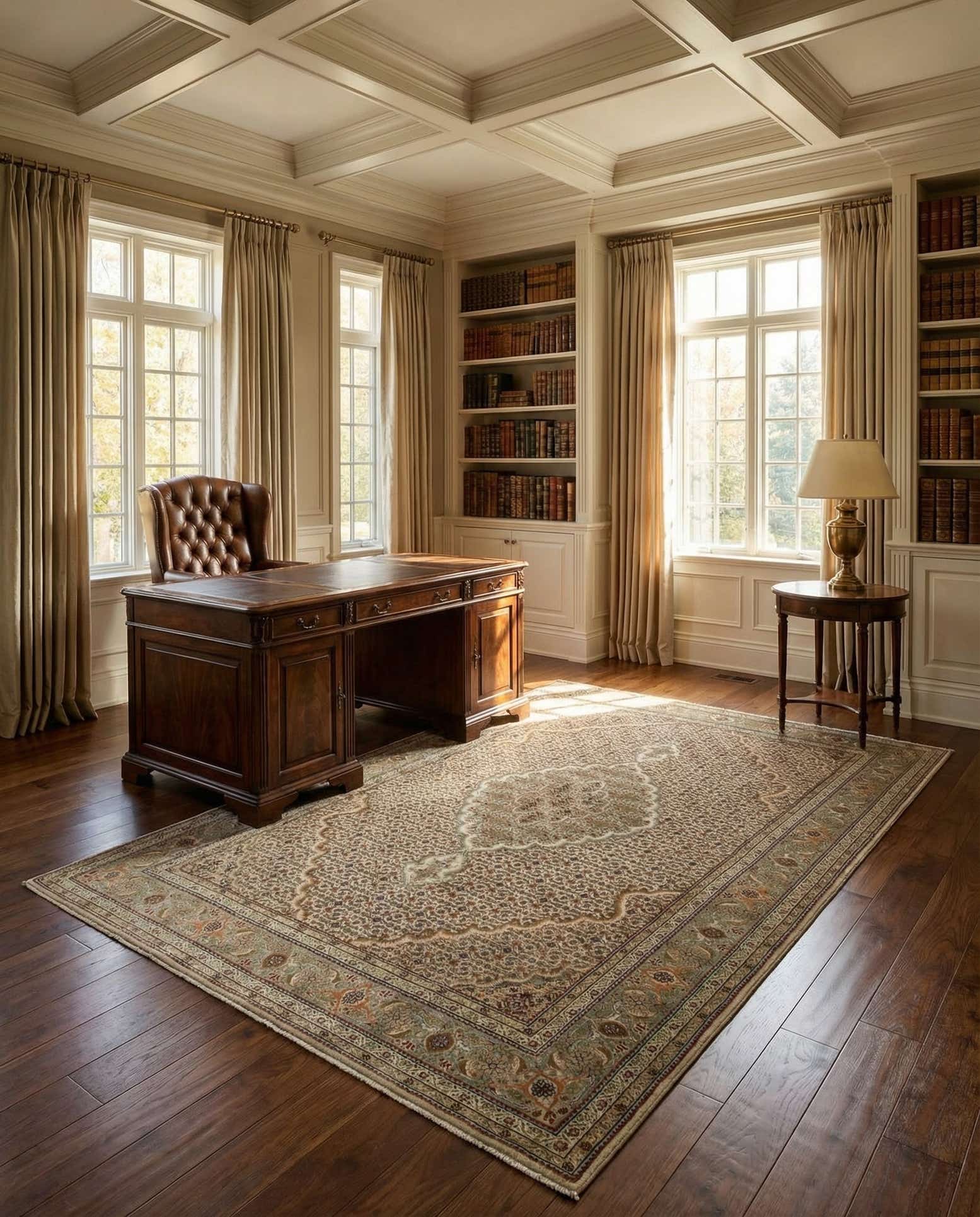 4' 9 x 6' 9 Tabriz Mahi Rug