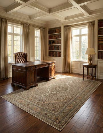 4' 9 x 6' 9 Tabriz Mahi Rug