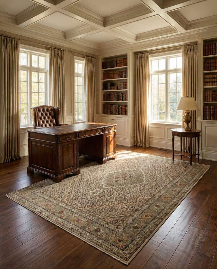 4' 9 x 6' 9 Tabriz Mahi Rug