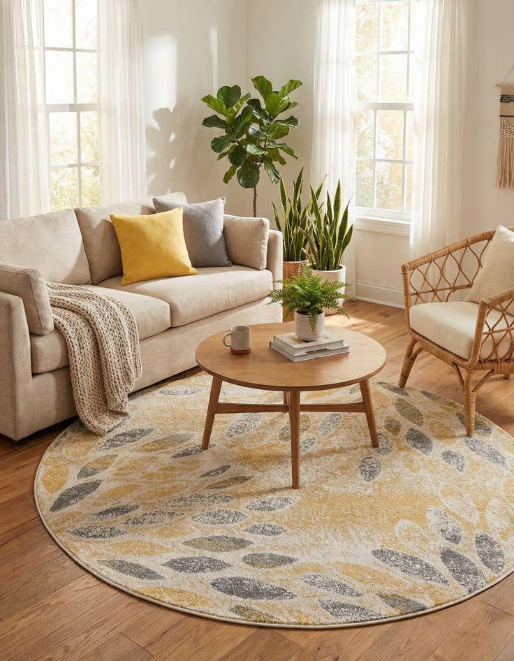 Detail image of 5' x 5' Charleston Round Rug