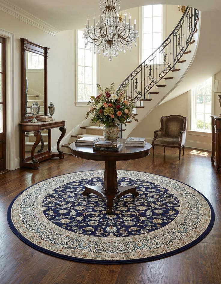 Detail image of 10' x 10' Nain Design Round Rug