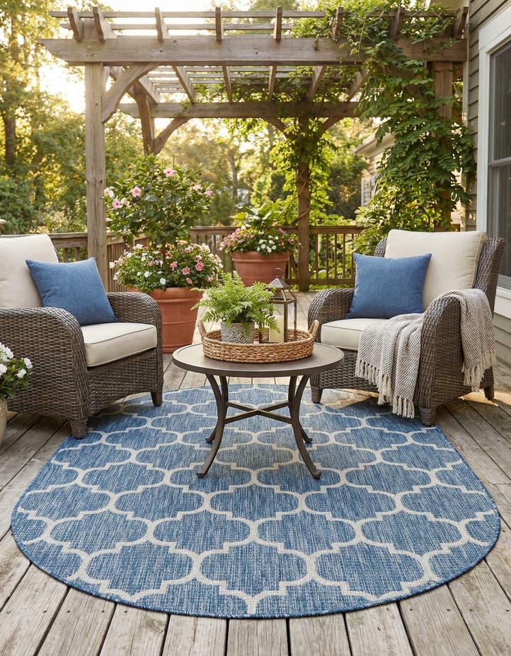 5' 3 x 8' Easy-Clean Lattice Indoor / Outdoo...