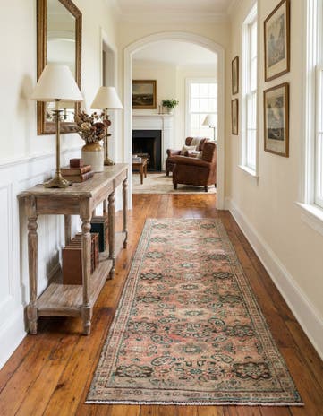 3' 4 x 10' 1 Hand Knotted Ultra Vintage Persian Wool Runner Rug