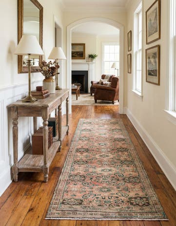 3' 4 x 10' 1 Hand Knotted Ultra Vintage Persian Wool Runner Rug