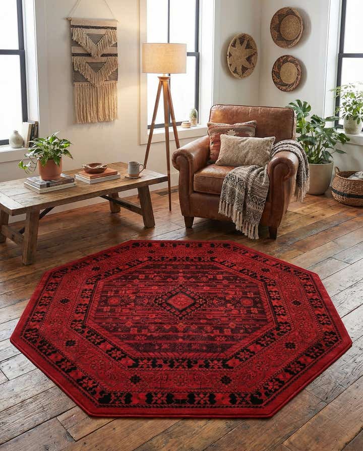 5' 3 x 5' 3 Bokhara Octagon Rug