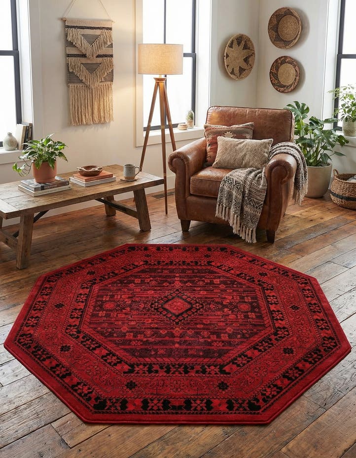 5' 3 x 5' 3 Bokhara Octagon Rug