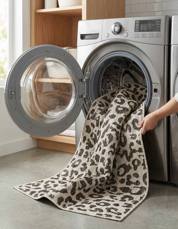 Detail image of 2' x 6'  Washable Safari Indoor / Outdoor Runner Rug