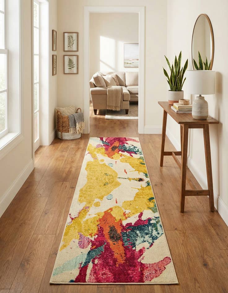 Detail image of 2' 7 x 10'  Washable Casablanca Runner Rug