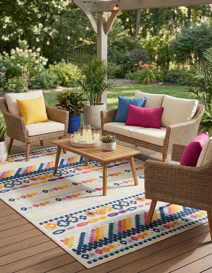 7' x 10' Easy-Clean Aruba Indoor / Outdoor ...
