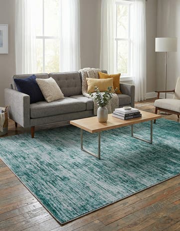 Teal Asha Alfombra