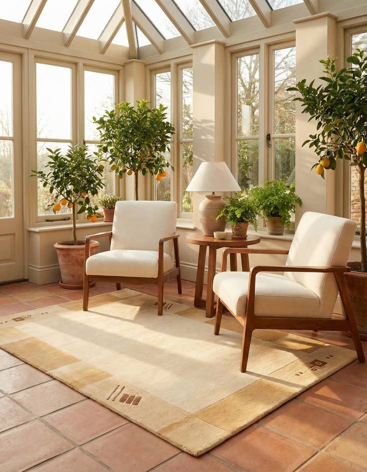 Detail image of 4' x 6'  Hand Knotted Nepal Rug