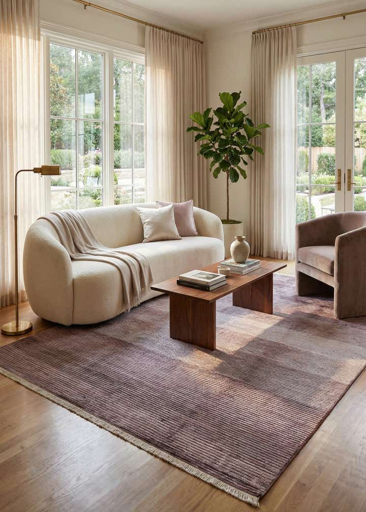 6' 7 x 9' 11 Hand Knotted Darya Wool Rug