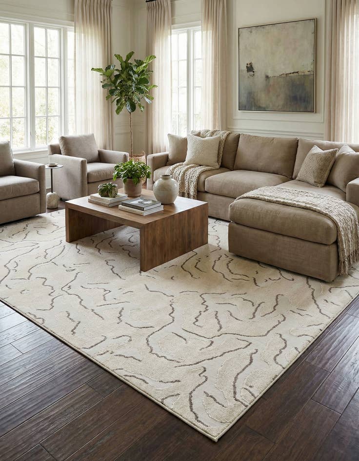 Detail image of 10' x 14' Easy-Clean Sabrina Soto Indoor / Outdoor Rug