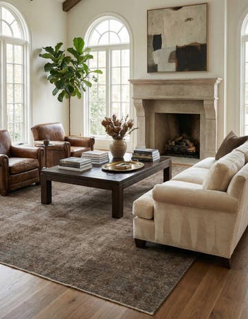 9' 3 x 11' 10 Hand Knotted Ultra Vintage Persian Wool Rug