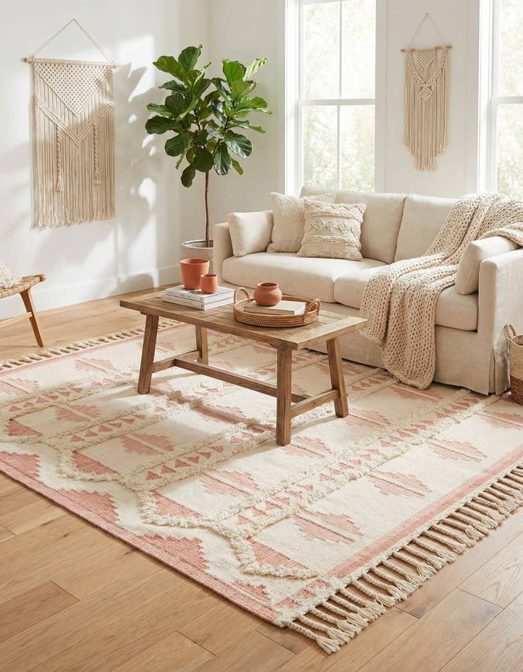 Detail image of  8' x 8'  Hand Woven Arizona Wool Square Rug