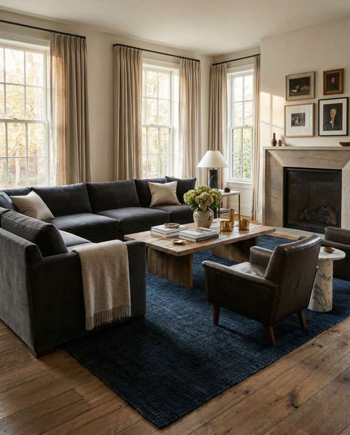 7' 9 x 10' Hand Knotted Darya Wool Rug