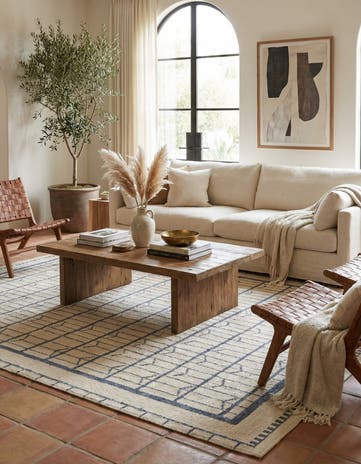 8' 8 x 10' 8 Hand Knotted Moroccan Wool Rug