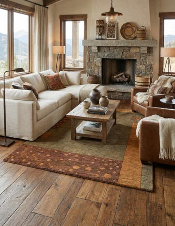 7' 2 x 9' 9 Hand Knotted Kashkuli Gabbeh Rug