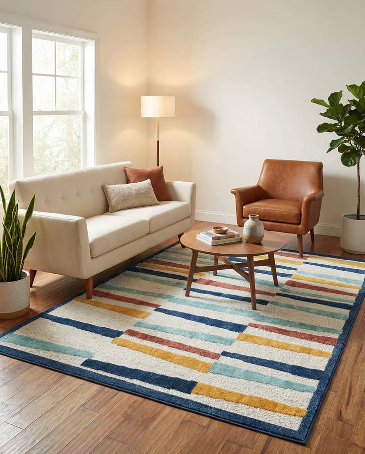 Detail image of 6' x 9' Easy-Clean Belize Indoor / Outdoor Rug