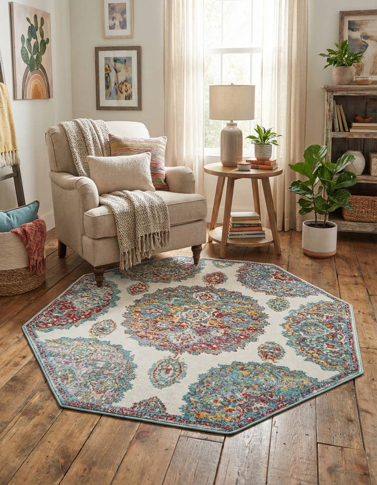 Detail image of  4' x 4' Paragon Octagon Rug