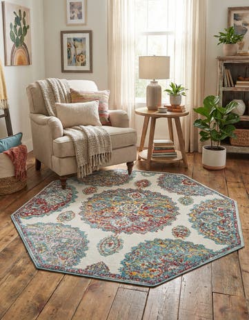 Cream Paragon Octagon Rug