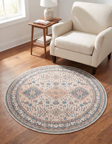 3' 3 x 3' 3 Newport Round Rug