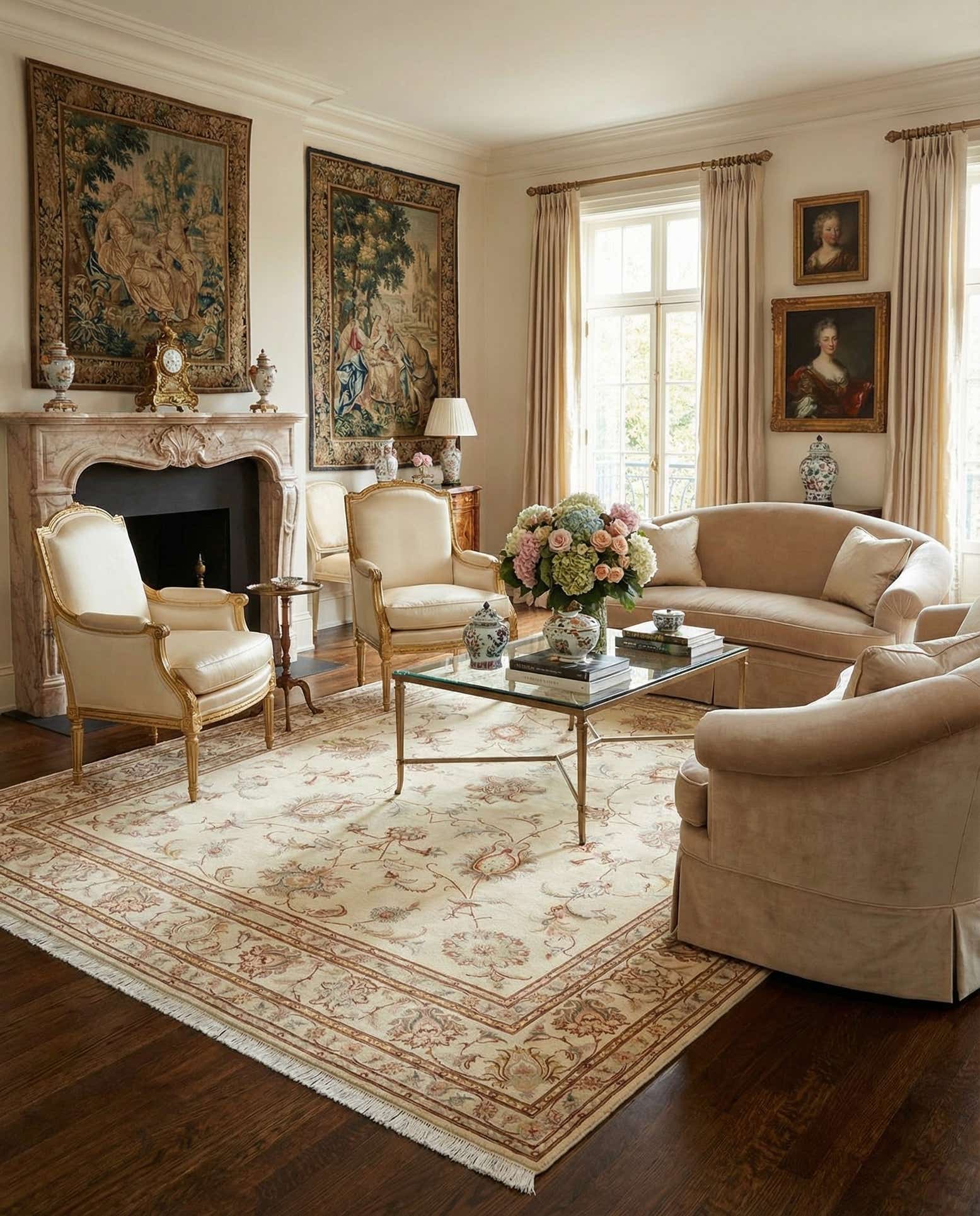 6' 7 x 8' 4 Tabriz Rug