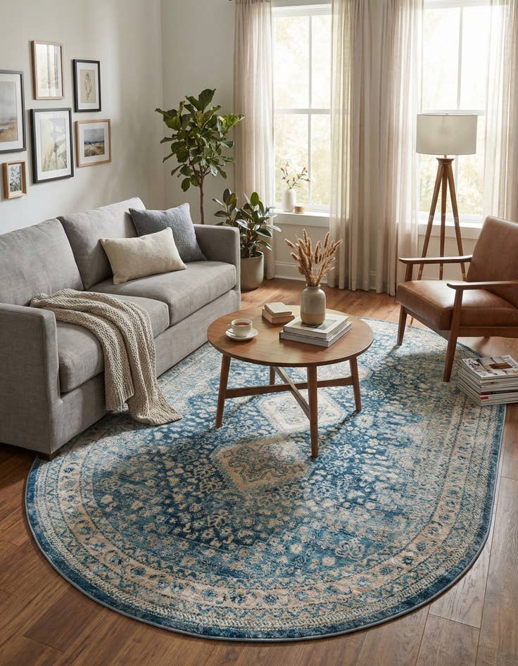 Detail image of 5' 3 x 8' Newport Oval Rug