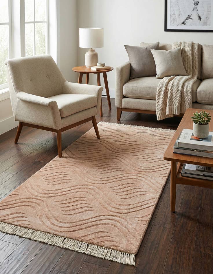 Detail image of 2' 7 x 4' 11  Hand Knotted Darya Wool Rug