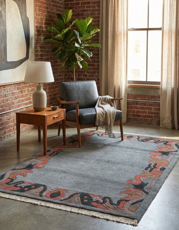 4' x 5' 11 Hand Knotted Nepal Wool Rug
