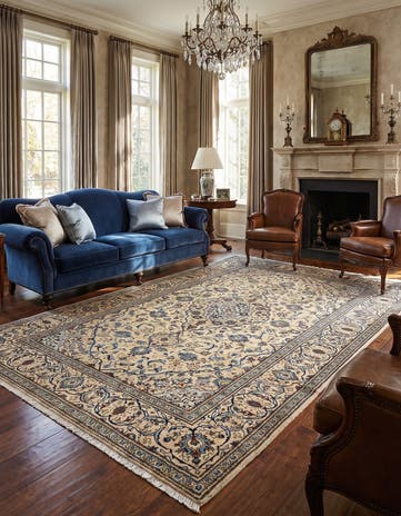 6' 5 x 10' Kashan Rug