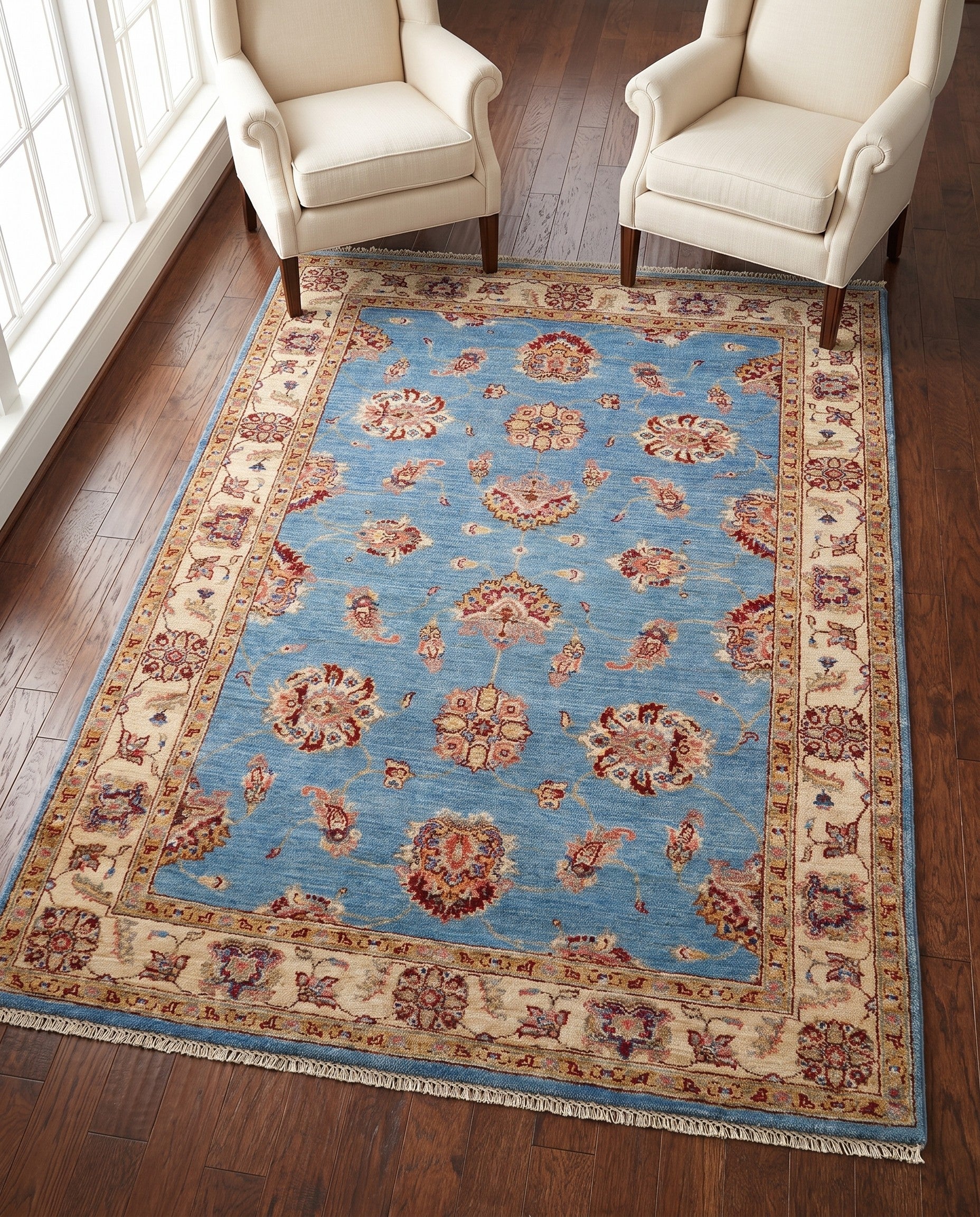 4' 2 x 6' 2 Hand Knotted Ariana Ziegler Rug