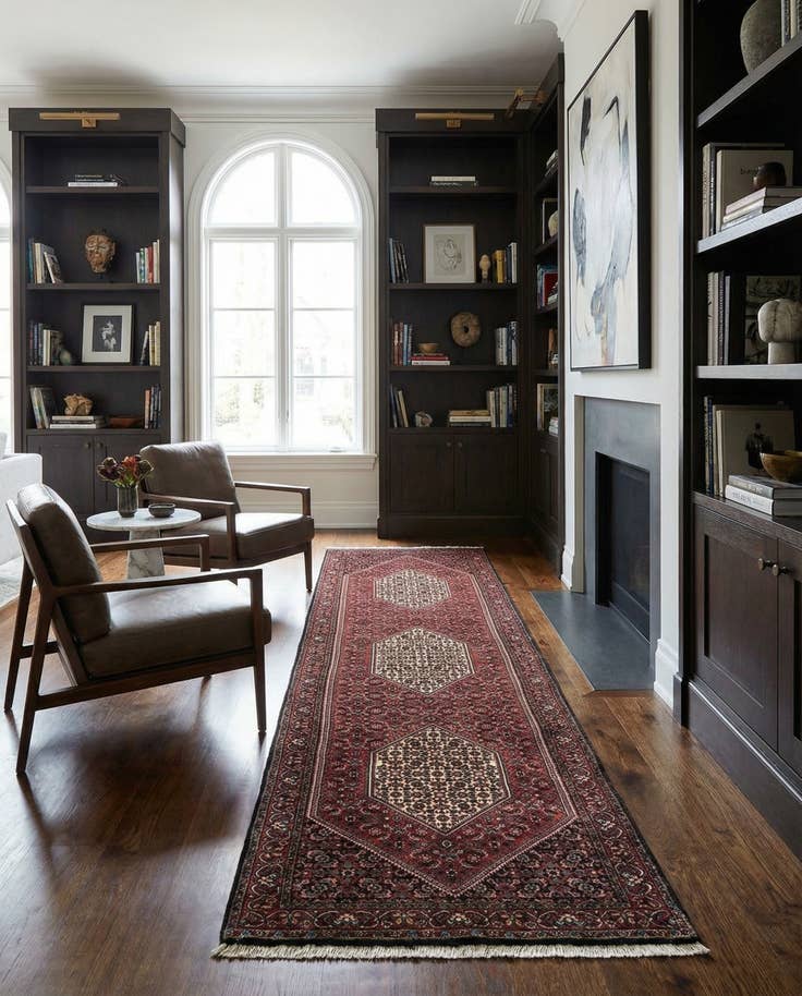 Detail image of 2' 5 x 8' Bidjar Wool Runner Rug