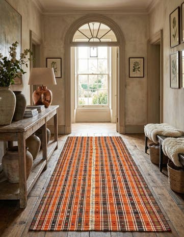 4' 8 x 9' Jajim Wool Runner Rug