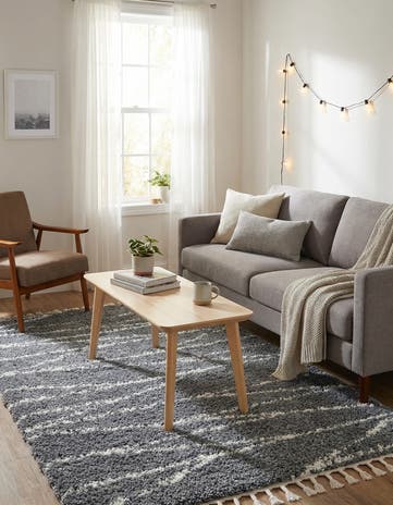 Gray Serenity Shag Rug