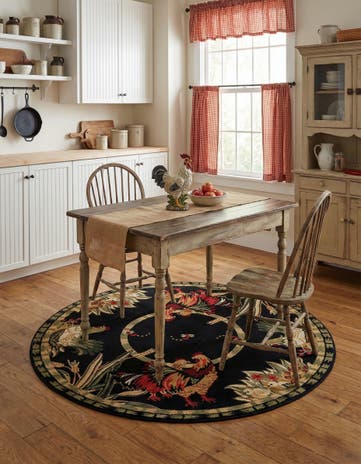 5' 3 x 5' 3 Pastoral Round Rug