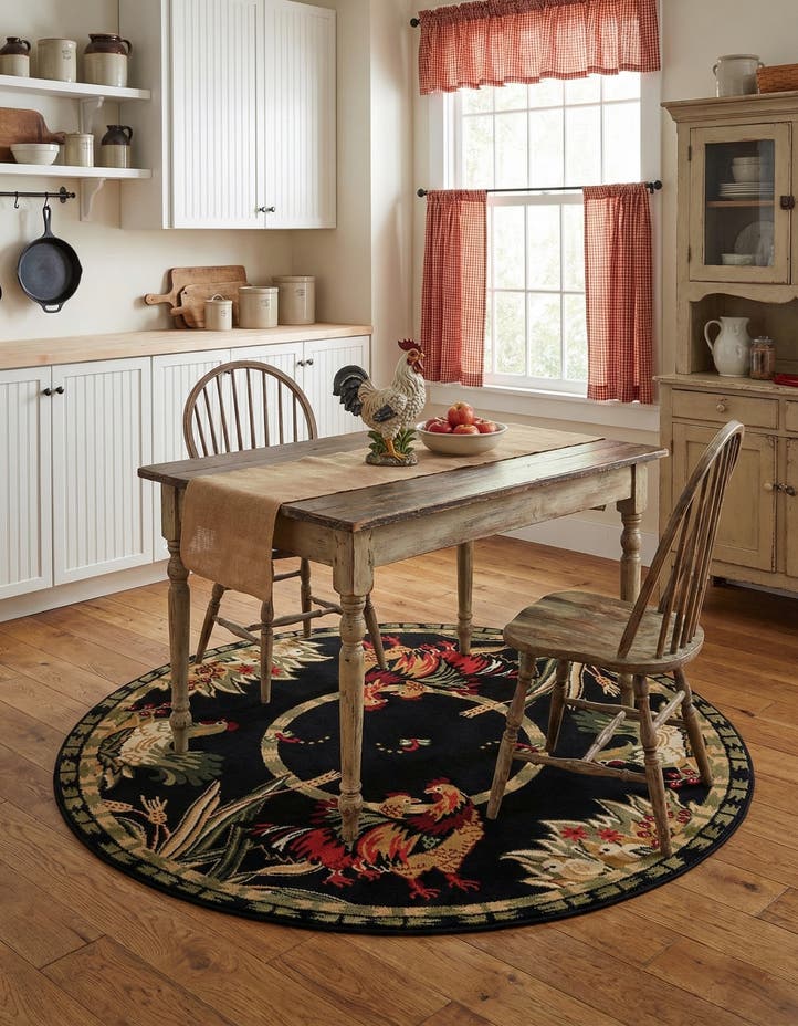 5' 3 x 5' 3 Pastoral Round Rug