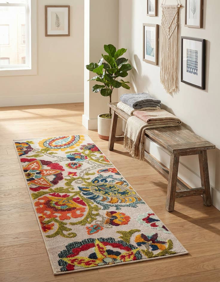Detail image of 2' x 5' Easy-Clean Casablanca Indoor / Outdoor Runner Rug