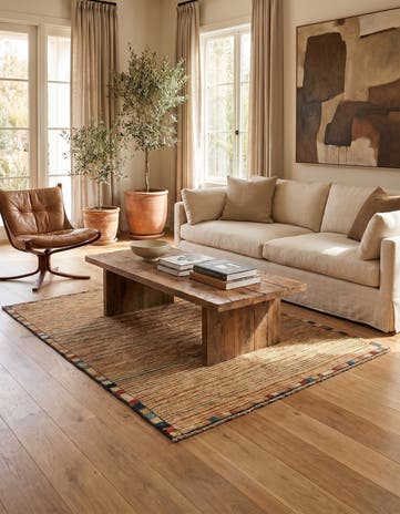 4' 10 x 6' 5 Hand Knotted Modern Ziegler Rug