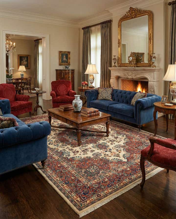 6' 6 x 9' 9 Tabriz Wool Rug