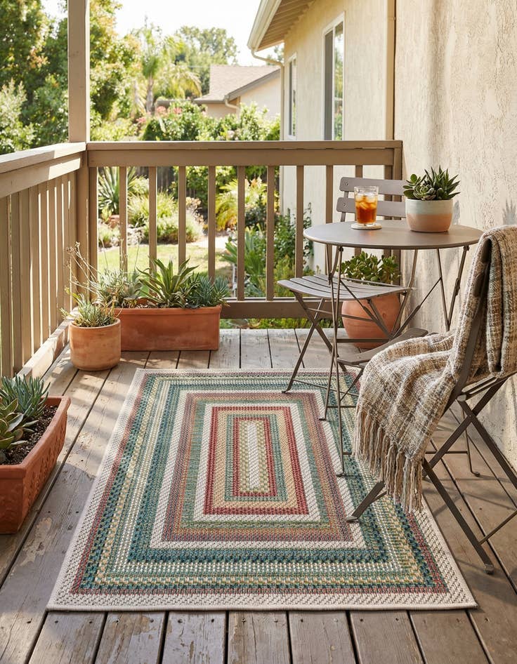 Detail image of 2' x 3'  Washable Baja Indoor / Outdoor Rug