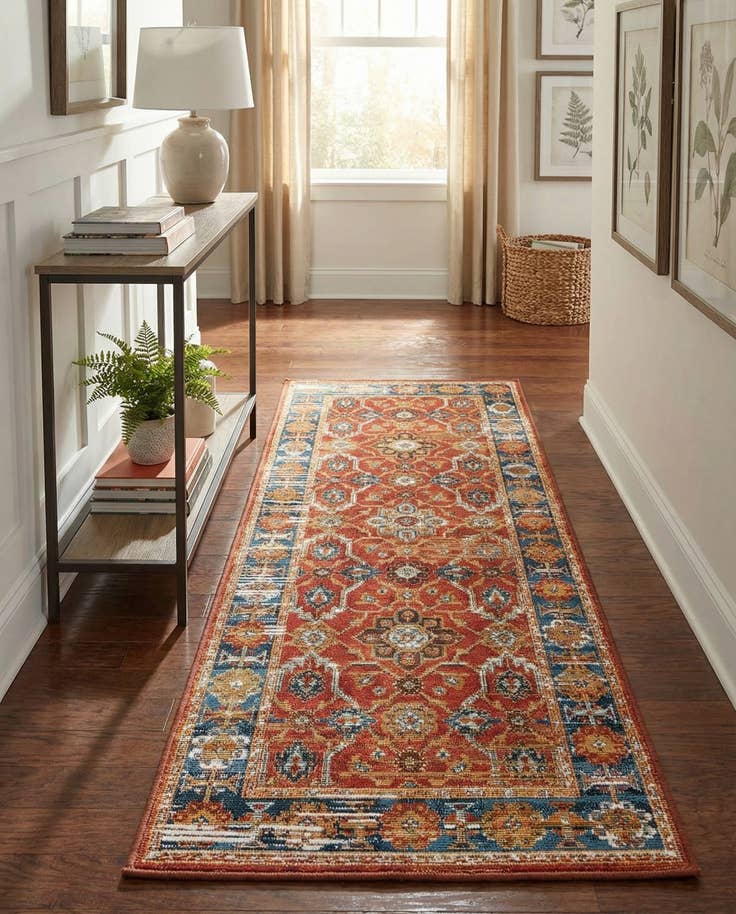 Detail image of 2' x 5' Easy-Clean Traditional Indoor / Outdoor Runner Rug