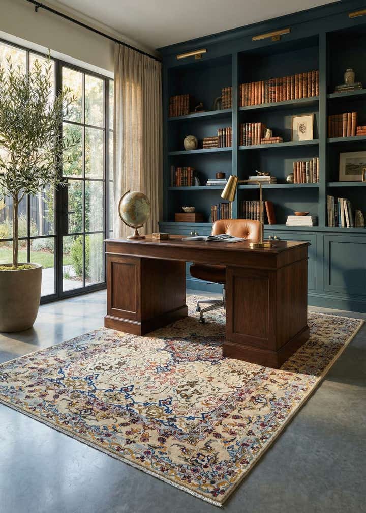 4' 5 x 6' 9 Kashan Rug